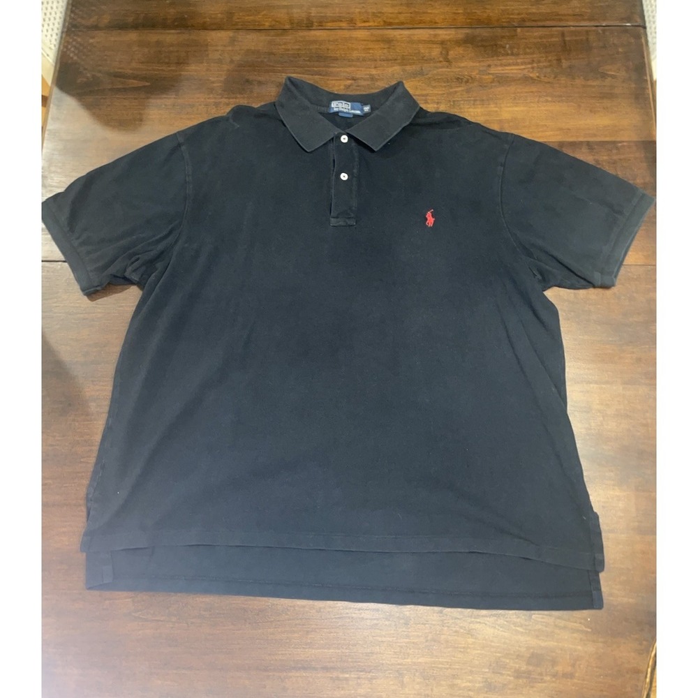 Polo Ralph Lauren Black Collared Dress Shirt - Mens Size 2XB